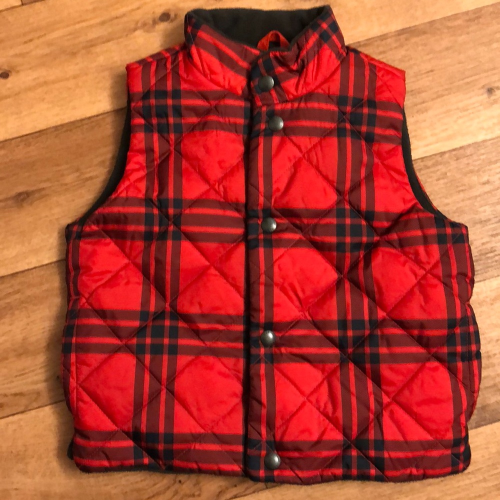 GAP plaid vest